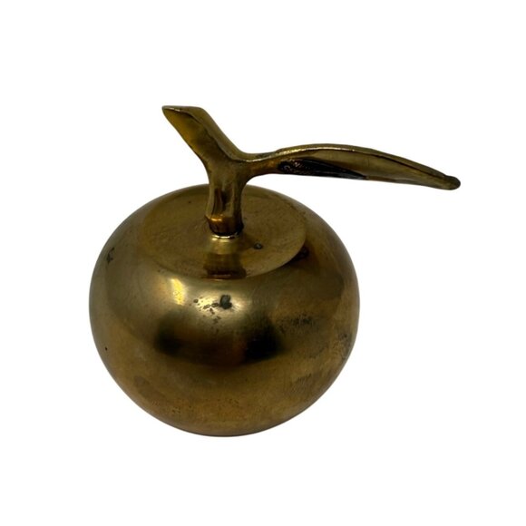 Vintage Solid Brass Bell 3″ Tall, Decorative Temple / Desk Brass Clapper Bells - Picture 4 of 7